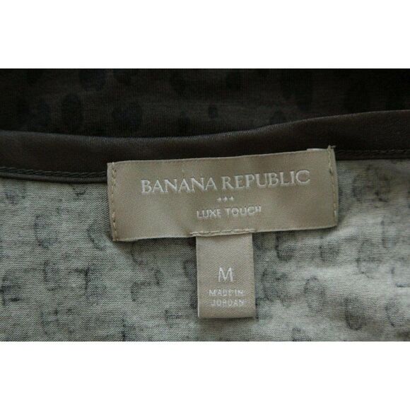 Banana Republic Luxe Touch T-Shirt Leopard Print M - Picture 4 of 5